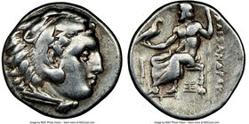 ANCIENT LOTS. Greek. Macedonian Kingdom. Ca. 336-323 BC. Lot of four (4) AR drachms. NGC VF. Includes: (4) Alexander III the Great (336-323 BC), Zeus ...