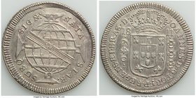 João 640 Reis 1811-M XF, Minas Gerais mint, KM256.3. 36.8mm. 17.69gm. In the early nineteenth century, the Minas Gerais mint (M) was very seldom at wo...
