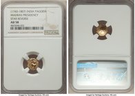 British India. Madras Presidency gold Pagoda ND (1740-1807) AU58 NGC, Fort St. George mint, KM303. Star reverse.

HID09801242017