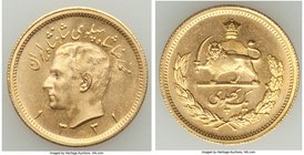 Muhammad Reza Pahlavi gold Pahlavi SH 1331 (1952) UNC, KM1162. 22.3mm. 8.12gm. Second year of issue and better date. 

HID09801242017
