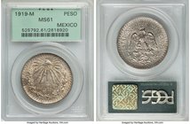 Estados Unidos Peso 1919-M MS61 PCGS, Mexico City mint, KM454. Two year type. 

HID09801242017