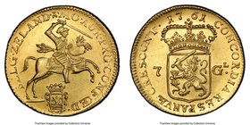 Zeeland. Provincial gold 7 Gulden 1761 MS63 PCGS, KM96. Also known as 1/2 golden rider, popular and always in demand. 

HID09801242017