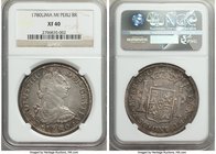 Charles III 8 Reales 1780 LM-MI XF40 NGC, Lima mint, KM78. Golden-gray overall toning with teal fanning out to edges. 

HID09801242017