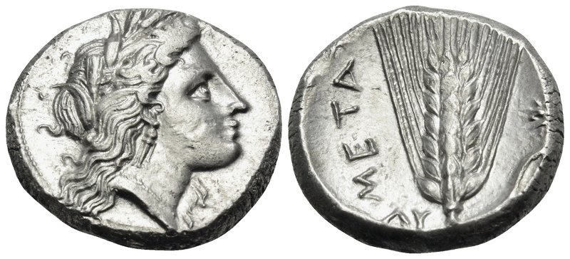 LUCANIA. Metapontum. Circa 330-290 BC. Didrachm or nomos (Silver, 19.5 mm, 7.95 ...