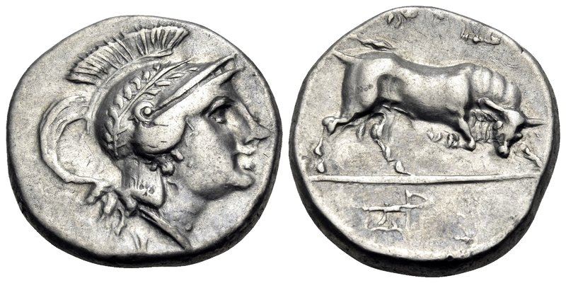 LUCANIA. Thourioi. Circa 280-213 BC. Stater (Silver, 20 mm, 6.45 g, 2 h), reduce...