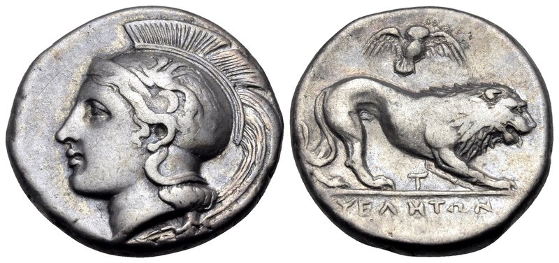 LUCANIA. Velia. Circa 400-340 BC. Didrachm or nomos (Silver, 20.5 mm, 7.23 g, 10...