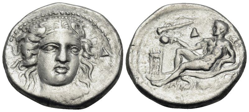 BRUTTIUM. Kroton. Circa 400-325 BC. Didrachm or nomos (Silver, 21.5 mm, 7.63 g, ...