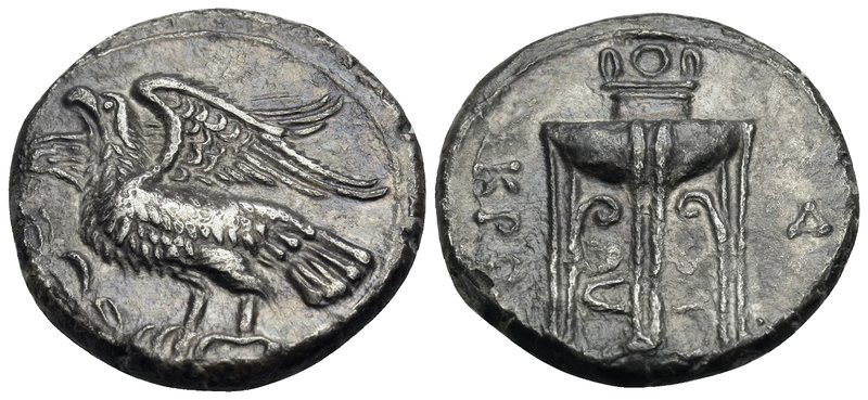 BRUTTIUM. Kroton. Circa 350-300 BC. Nomos (Silver, 21.5 mm, 7.47 g, 7 h). Eagle ...