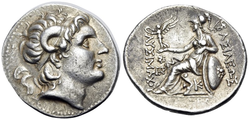 KINGS OF THRACE. Lysimachos, 305-281 BC. Tetradrachm (Silver, 31 mm, 16.93 g, 3 ...