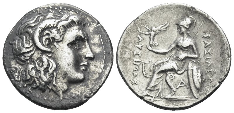 KINGS OF THRACE. Lysimachos, 305-281 BC. Drachm (Silver, 19 mm, 4.21 g, 3 h), Ep...