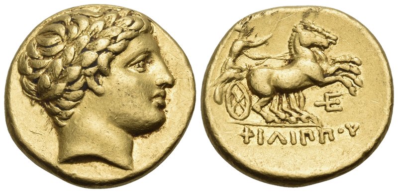 KINGS OF MACEDON. Philip II, 359-336 BC. Stater (Gold, 18 mm, 8.58 g, 4 h), stru...