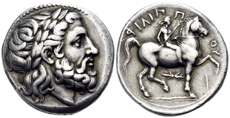 KINGS OF MACEDON. Philip II, 359-336 BC. Tetradrachm (Silver, 26.5 mm, 14.23 g, ...