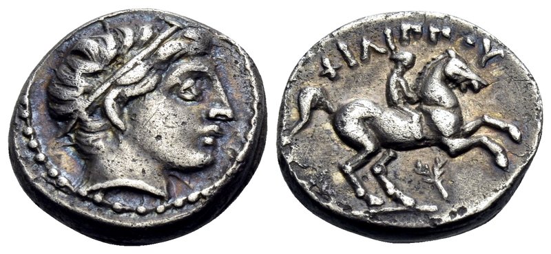 KINGS OF MACEDON. Philip II, 359-336 BC. 1/5 Tetradrachm (Silver, 14 mm, 2.57 g,...