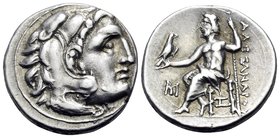 KINGS OF MACEDON. Alexander III ‘the Great’, 336-323 BC. Drachm (Silver, 18 mm, 4.27 g, 10 h), struck under Antigonos I Monophthalmos, Abydos, c. 320-...