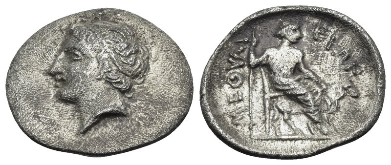 THESSALY. Methylion. First half of the 4th century BC. Trihemiobol (Silver, 14.5...