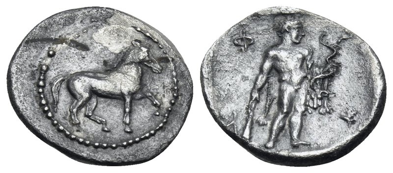THESSALY. Pharkadon. Late 5th - early 4th century BC. Obol (Silver, 12 mm, 0.86 ...