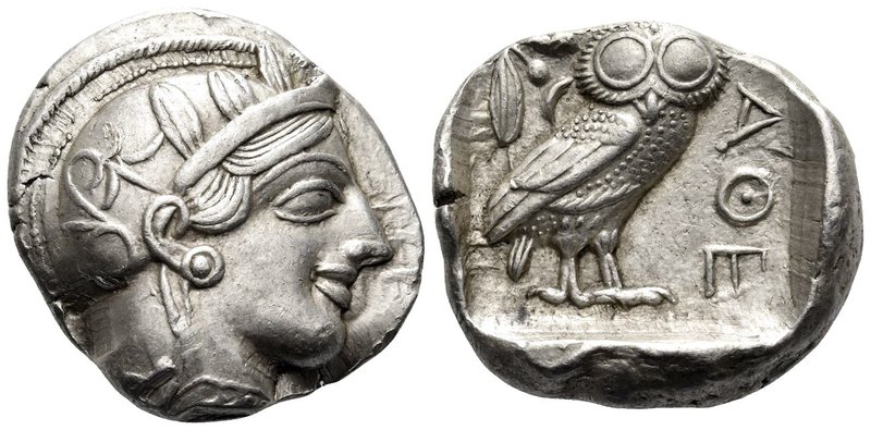 ATTICA. Athens. Circa 449-404 BC. Tetradrachm (Silver, 26 mm, 17.19 g, 10 h), c....