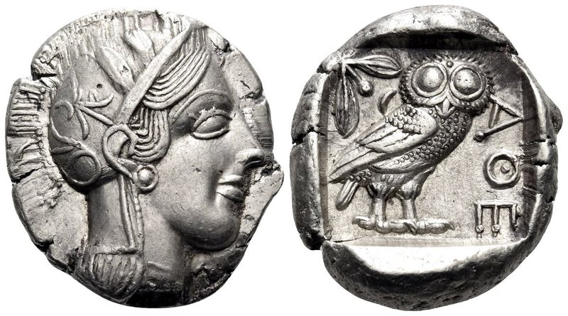 ATTICA. Athens. Circa 449-404 BC. Tetradrachm (Silver, 26 mm, 17.21 g, 6 h), c. ...