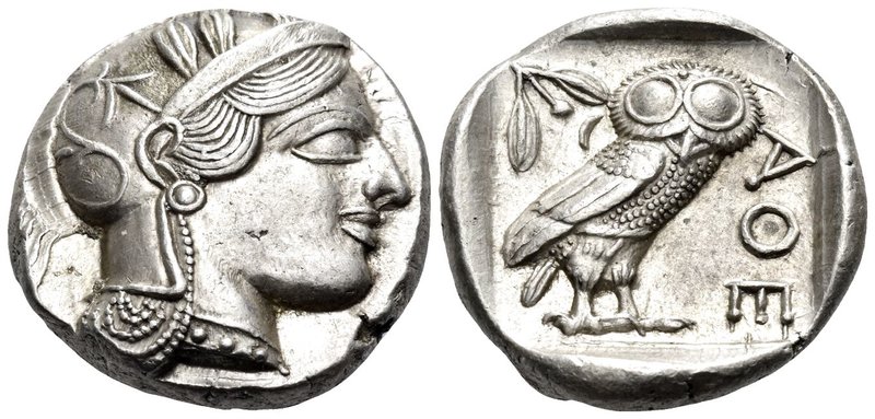 ATTICA. Athens. Circa 449-404 BC. Tetradrachm (Silver, 25 mm, 17.22 g, 9 h), 430...