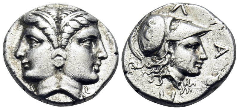 MYSIA. Lampsakos. Circa 390-330 BC. Diobol (Silver, 14 mm, 2.40 g, 6 h). Janifor...