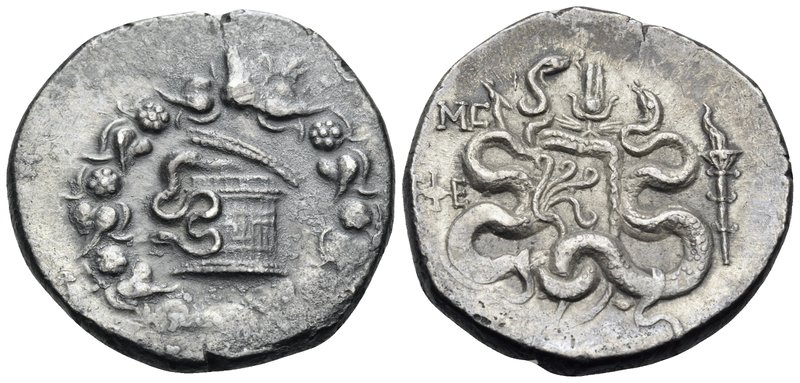 IONIA. Ephesos. Circa 180-67 BC. Cistophoric Tetradrachm (Silver, 27 mm, 12.25 g...