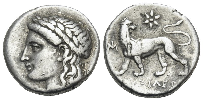 IONIA. Miletos. Circa 294-281 BC. Drachm (Silver, 15 mm, 3.65 g, 12 h), Zeuxileo...