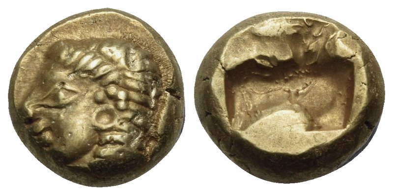 IONIA. Phokaia. Circa 600-560 BC. Hekte (Electrum, 10 mm, 2.57 g). Female head t...