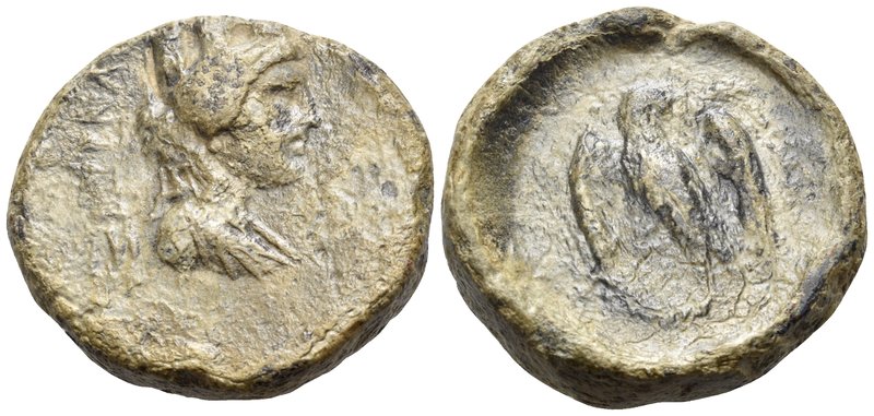IONIA. Smyrna. Circa 2nd-1st century BC. Tessera (Lead, 28 mm, 25.62 g, 11 h), a...