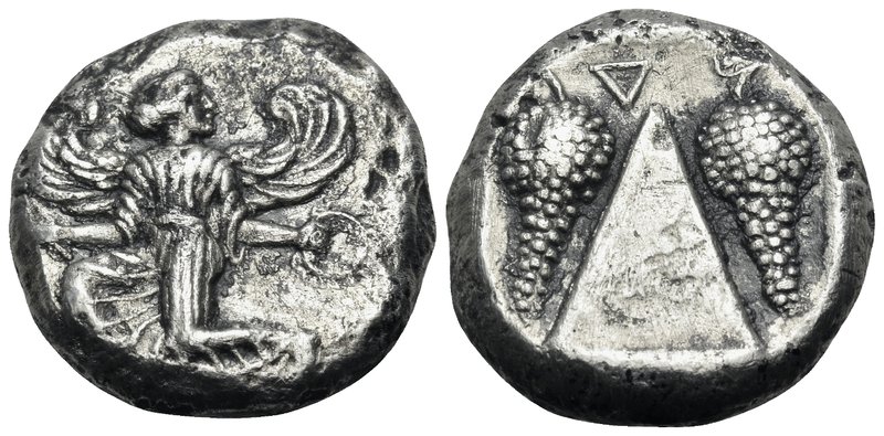 CARIA. Kaunos. Circa 430-410 BC. Stater (Silver, 21.5 mm, 11.07 g, 11 h). Winged...