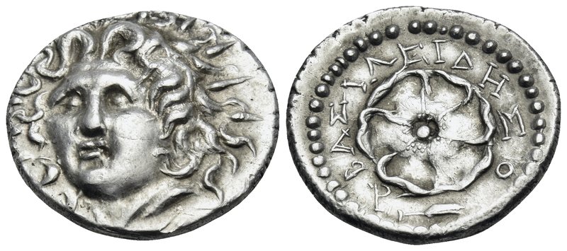 ISLANDS OFF CARIA, Rhodos. Rhodes. Circa 88/42 BC-AD 14. Drachm (Silver, 18 mm, ...