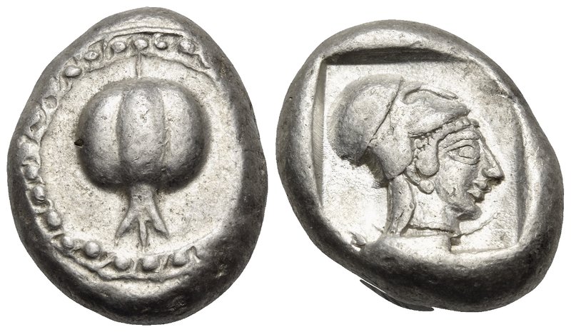 PAMPHYLIA. Side. Circa 460-430 BC. Stater (Silver, 21 mm, 10.84 g, 1 h), c. 440-...