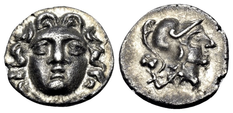 PISIDIA. Selge. Circa 250-190 BC. Obol (Silver, 10.5 mm, 0.76 g, 12 h). Facing g...