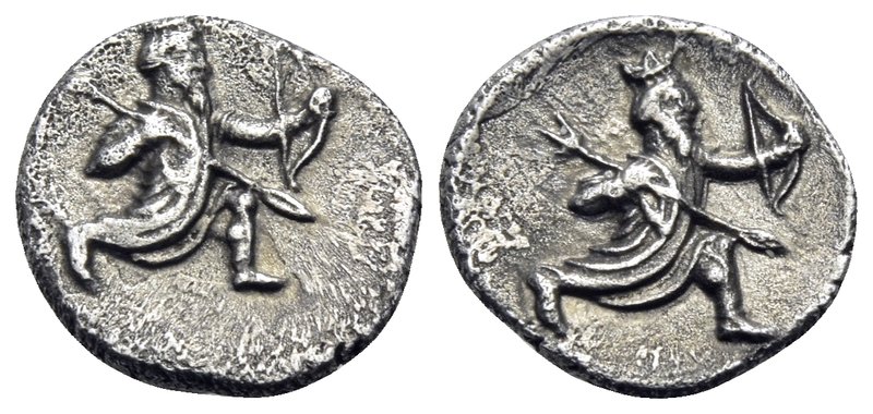 CILICIA. Uncertain. Circa 4th century BC. Obol (Silver, 10 mm, 0.76 g, 3 h). The...