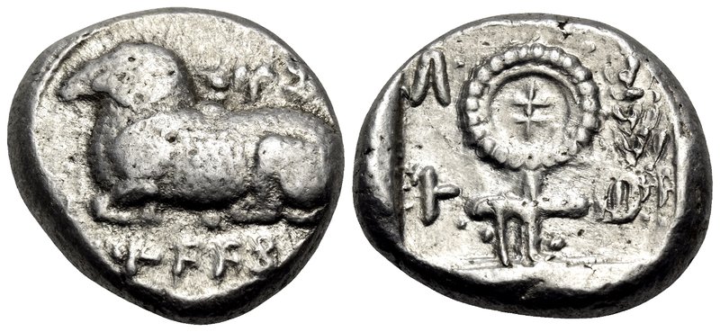 CYPRUS. Salamis. Nikodamos, circa 460-450 BC. Stater (Silver, 22 mm, 11.16 g). &...