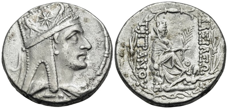 KINGS OF ARMENIA. Tigranes II, 95-56 BC. Tetradrachm (Silver, 26.5 mm, 15.48 g, ...