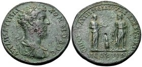 MYSIA. Cyzicus. Commodus, 177-192. Medallion (Bronze, 42 mm, 33.87 g, 1 h). ΑY ΚΑΙ Μ ΑYΡΗΛΙ ΚΟΜΜΟΔΟC Laureate, draped and cuirassed bust of Commodus t...
