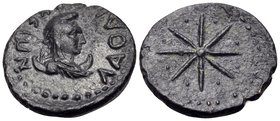 PHRYGIA. Laodicea ad Lycum. Pseudo-autonomous, circa 1st century AD. (Bronze, 16.5 mm, 2.10 g). ΛAOΔIKEΩN Draped bust of Mên on crescent to right, wea...