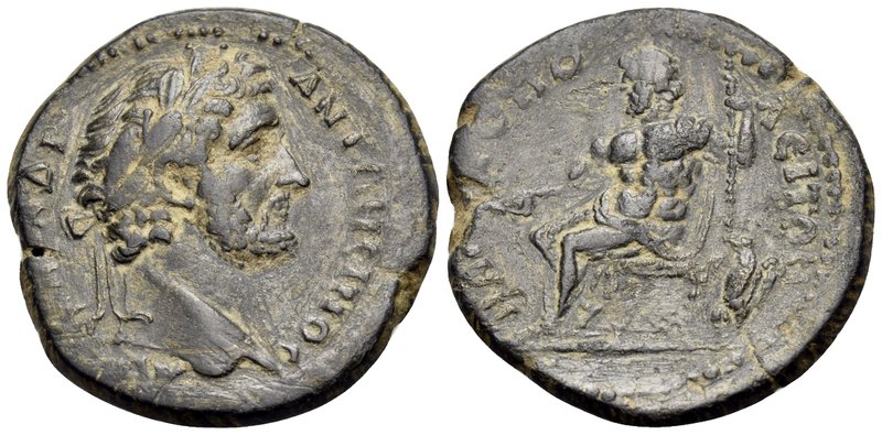PISIDIA. Palaeopolis. Antoninus Pius, 138-161. (Bronze, 27 mm, 10.09 g, 6 h). AY...