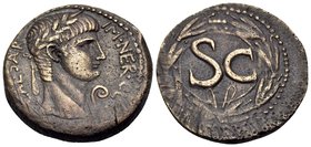 SYRIA, Seleucis and Pieria. Antioch. Nero, 54-68. As (Copper, 23 mm, 7.73 g, 12 h). CAESAR IM• NER• CLAV Laureate head of Nero to right, with lituus b...