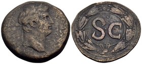 SYRIA, Seleucis and Pieria. Antioch. Otho, 69. Dupondius (Orichalcum, 27.5 mm, 14.31 g, 12 h). IMP M [OTHO CAE AVG] Laureate head of Otho to right. Re...