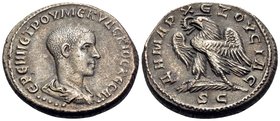SYRIA, Seleucis and Pieria. Antioch. Herennius Etruscus, As Caesar, 249-251. Tetradrachm (Billon, 26 mm, 12.67 g, 12 h), 5th officina, 250-251. EPENN ...