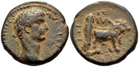 PHOENICIA. Berytus. Trajan, 98-117. (Bronze, 24 mm, 13.54 g, 12 h). [IMP NER TR]AIAN CAES AVG GERM [P P] Laureate head of Trajan to right. Rev. COL IV...