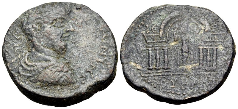 PHOENICIA. Byblus. Elagabalus, 218-222. (Bronze, 26.5 mm, 13.76 g, 12 h). [AY K ...
