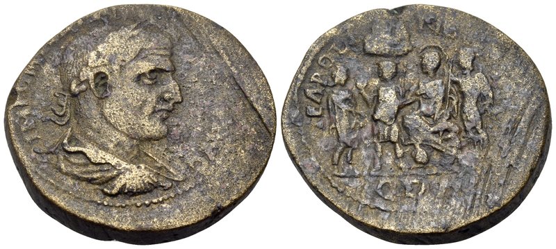 SAMARIA. Neapolis. Philip I, 245-249. (Bronze, 23.5 mm, 17.29 g, 6 h), celebrati...