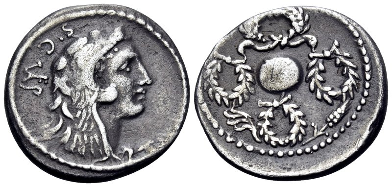 Faustus Cornelius Sulla, 56 BC. Denarius (Silver, 20 mm, 3.54 g, 3 h), Rome. S•C...