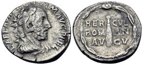Commodus, 177-192. Denarius (Silver, 17 mm, 2.96 g, 6 h), Rome, 192. L AEL AVREL COMM AVG P FEL Head of Commodus to right, wearing lion skin headdress...
