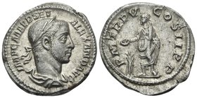 Severus Alexander, 222-235. Denarius (Silver, 20 mm, 3.53 g, 6 h), Rome, 226. IMP C M AVR SEV ALEXAND AVG Laureate and draped bust of Severus Alexande...