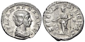 Julia Maesa, Augusta, 218-224/5, grandmother of Elagabalus and Severus Alexander. Denarius (Silver, 19 mm, 2.51 g, 12 h), Rome, 220-222. IVLIA MAESA A...