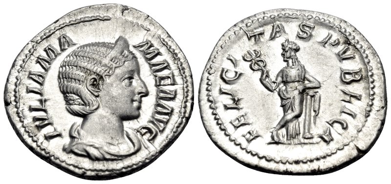 Julia Mamaea, Augusta, 222-235. Denarius (Silver, 20.5 mm, 3.13 g, 7 h), Rome, 2...