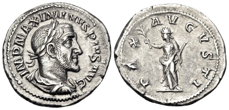 Maximinus I, 235-238. Denarius (Silver, 20 mm, 2.86 g, 1 h), Rome, 236. IMP MAXI...